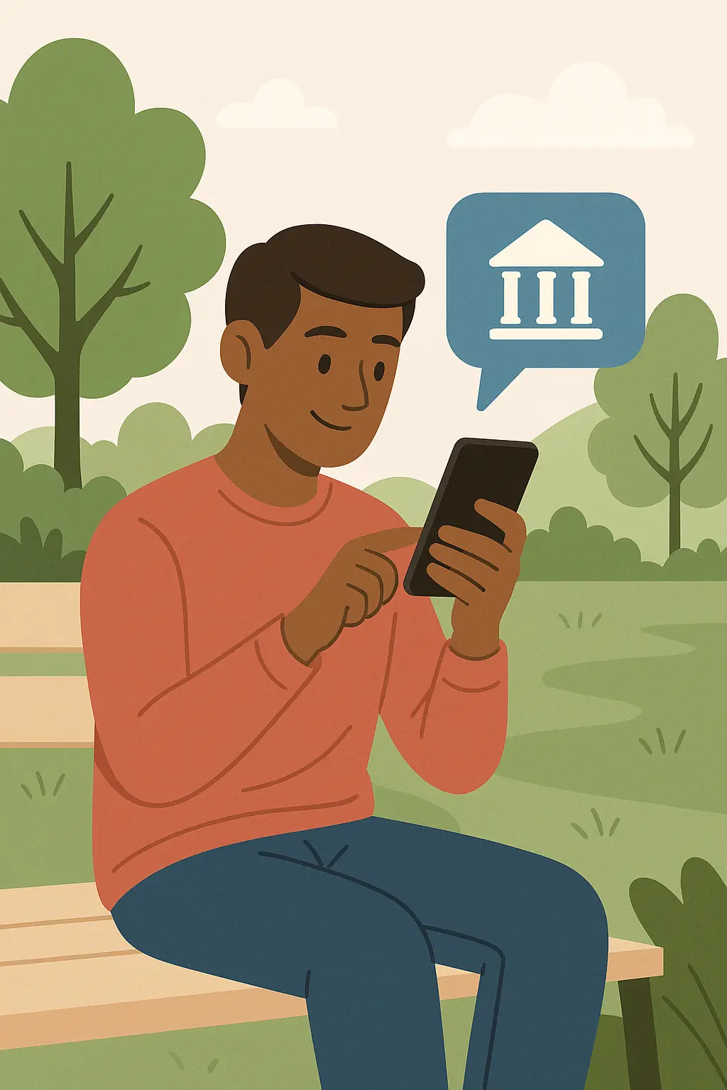 Using mobile banking features